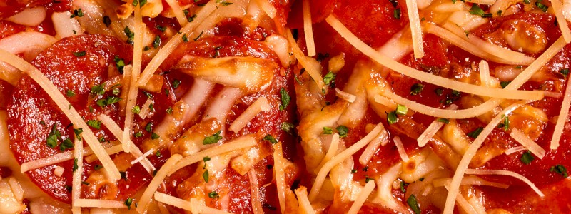 It's-A Spicy Pepperoni - Mozzarella, provolone, and parmesan