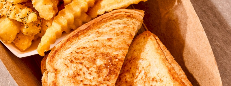 TEXAS TOAST GRILLED CHEESE - with fries